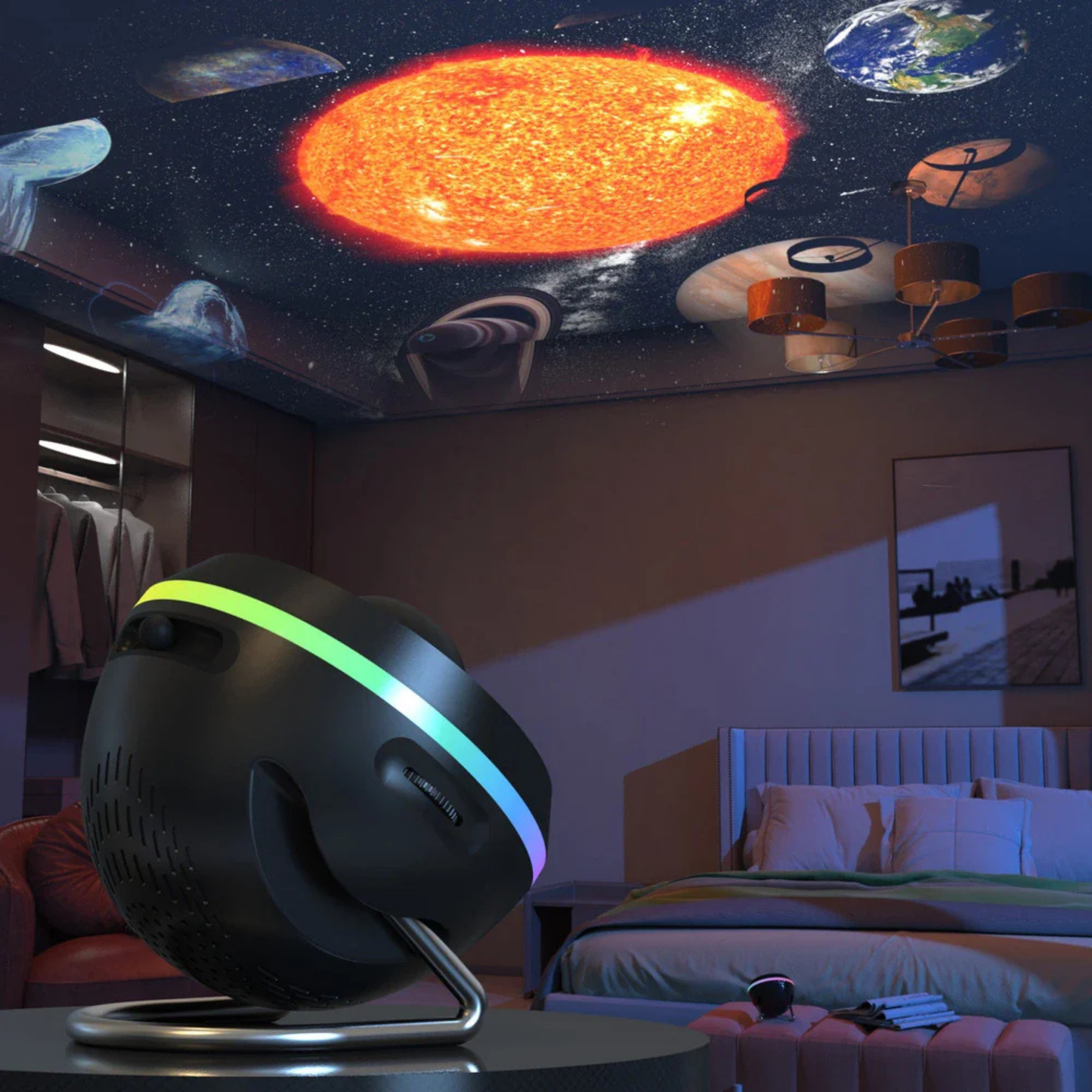 DreamSky™ 12 Diskli HD Galaksi Projektörü