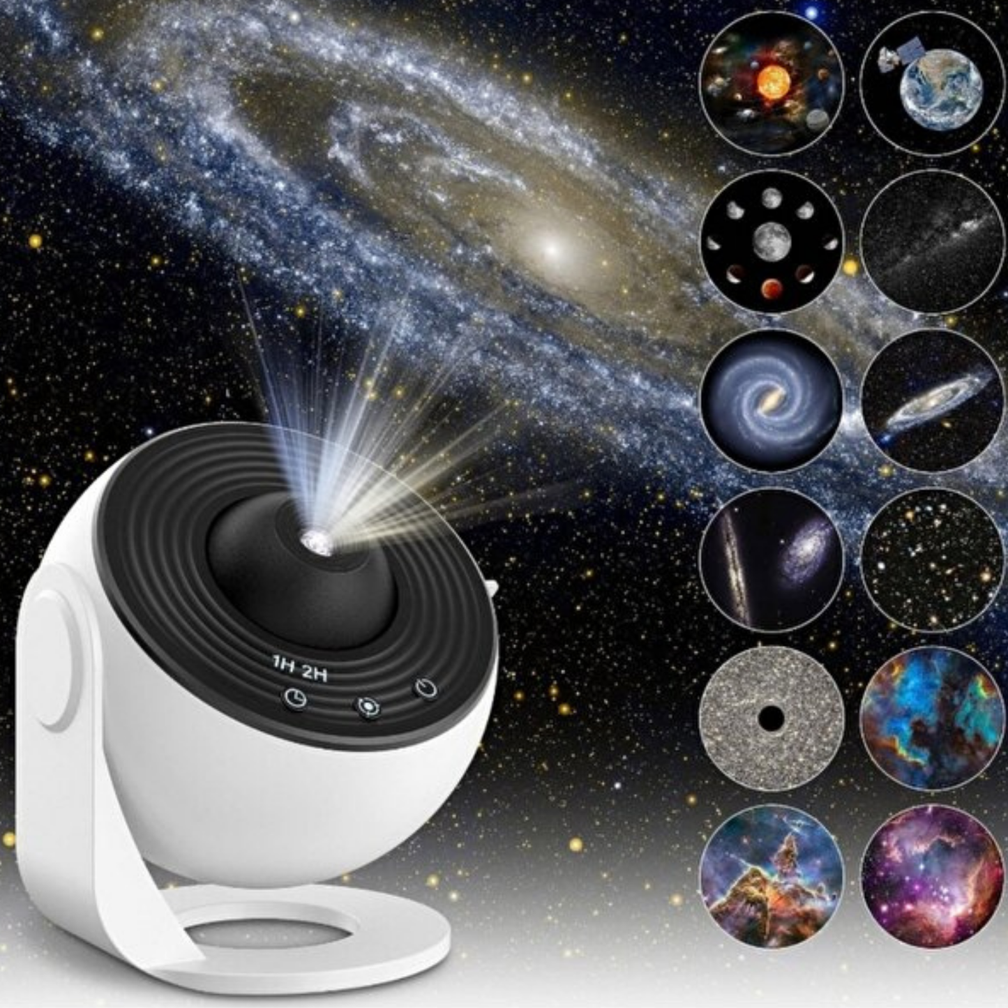 DreamSky™ 12 Diskli HD Galaksi Projektörü