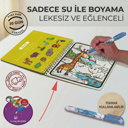 Magic Water™ Sihirli Su Kalemiyle Boyama Kitabı